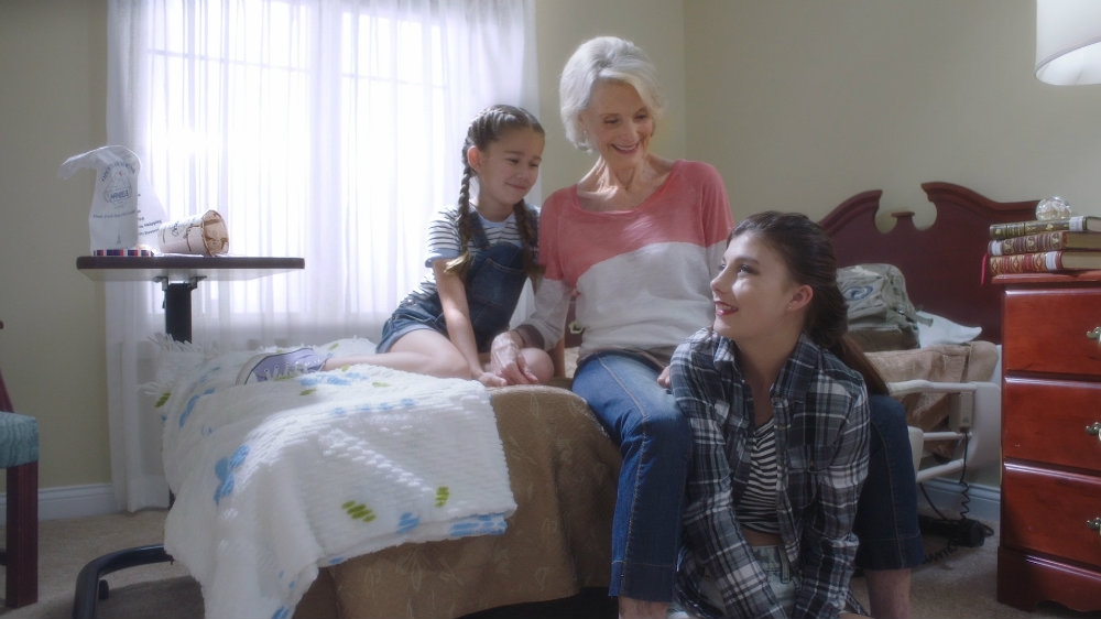 Brooklyn Rae Silzer, Constance Towers and Cassidy Mack in The Storyteller